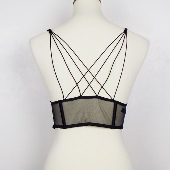 nwt VS strappy crop bralette bra sexy mesh - Picture 4 of 7